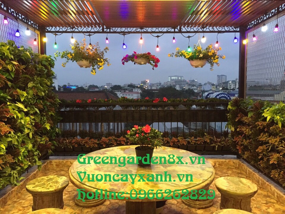 Thi công vườn thẳng đứng